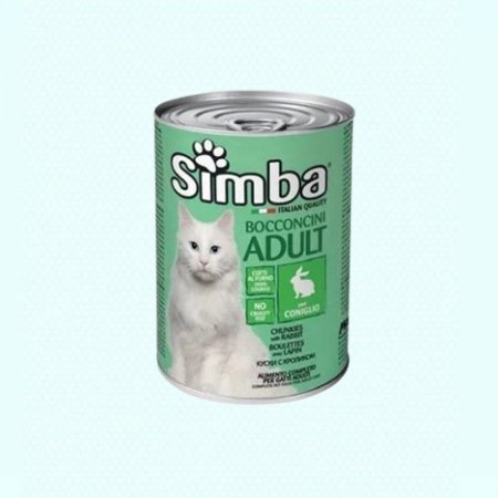 علب طعام قطط Simba - مع لحم الارانب