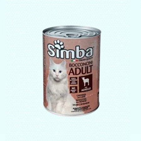 علب طعام قطط Simba - مع لحم الضأن