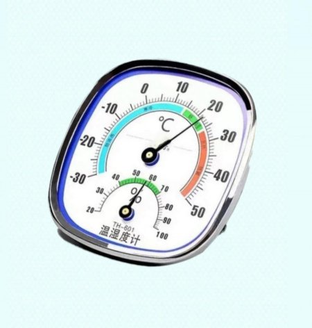 ميزان حرارة ورطوبة مدور عادي