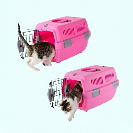 نقالة قطط وكلاب سادة باب حديد