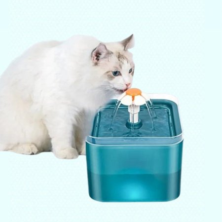 نافورة الماء للقطط مربع