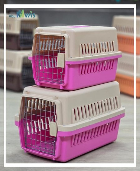 نقالة قطط وكلاب باب حديد حجم صغير