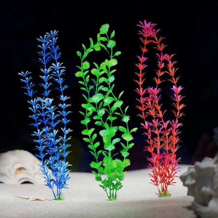 شجر/ نبته بلاستيك لتزيين حوض السمك 35 سم <br> <span class='text-color-warm'>سيتوفر قريباً</span>