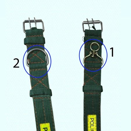 قشاط كلاب زيتي حجم كبير 77سم
